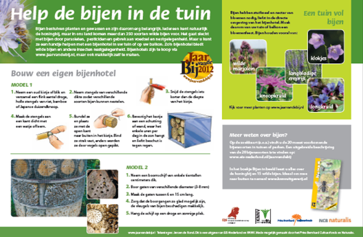 thumbnail - Help de bijen in de tuin - Zoekkaart wilde bijen